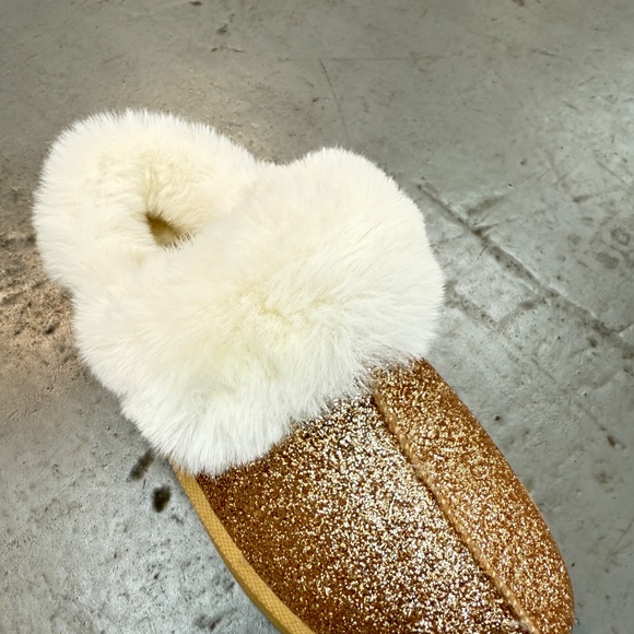 PLATFORM SPARKLY GOLD SLIPPERS - Picture 12 of 12